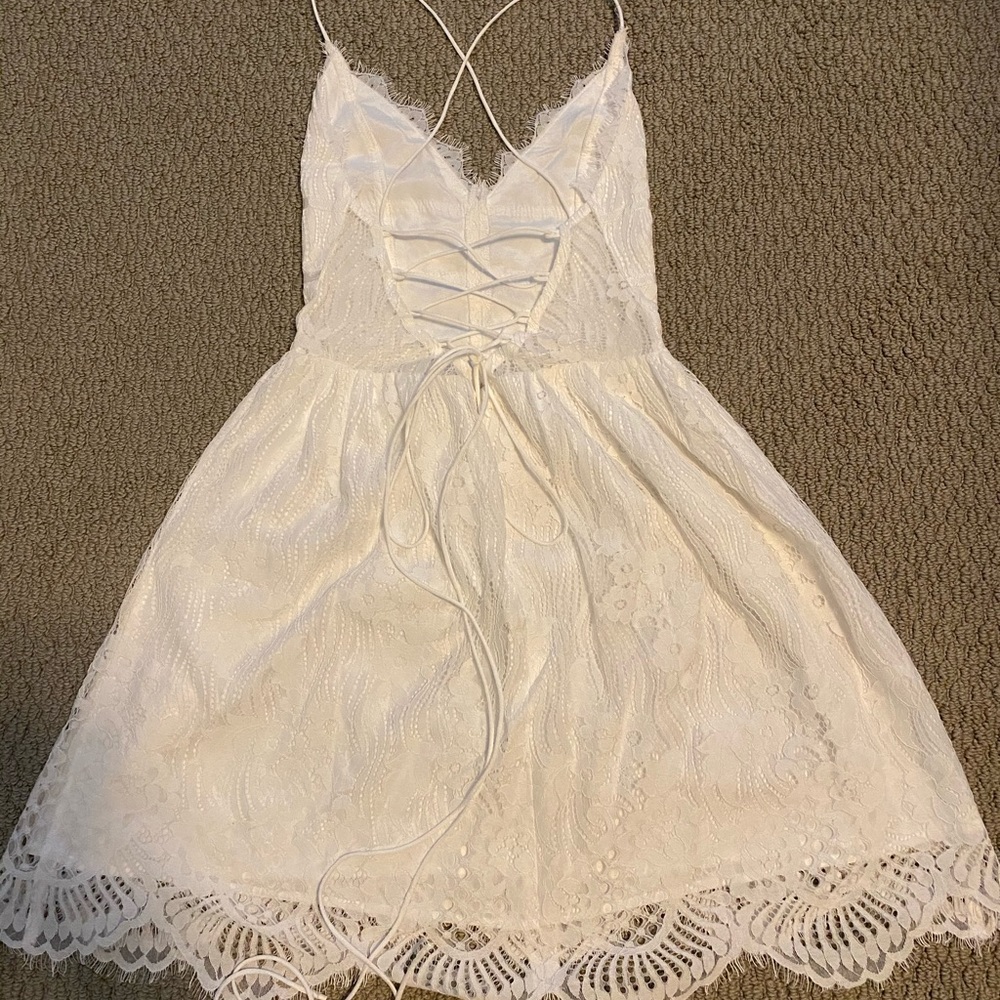 White formal dress